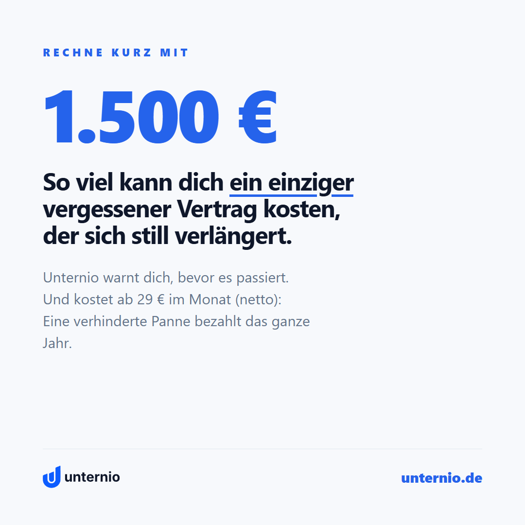 Feed-Grafik: Die 1.500-Euro-Vertragsfalle